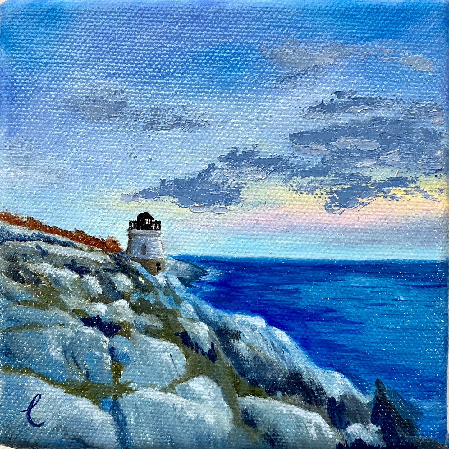Mini Castle Hill Lighthouse in Newport, RI